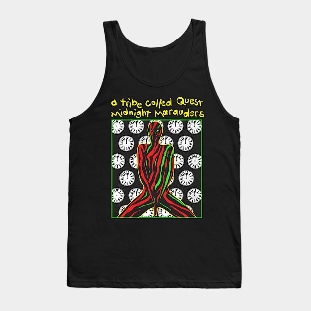 Midnight Marauders Cover Art Tank Top by Geometric Cat